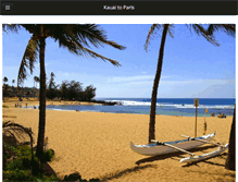 Tablet Screenshot of kauai-to-paris.com